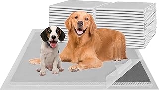 Activated Carbon Puppy Pads 30"x26" (40-Count), Charcoal Dog Pads Extra Large, Disposable XL Dog Pee Pads for Potty Training, Leak-Proof Pet Pads for Whelping Puppies, Kittens, Rabbits
