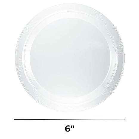 Plastico 6 Clear Plates - 40 count