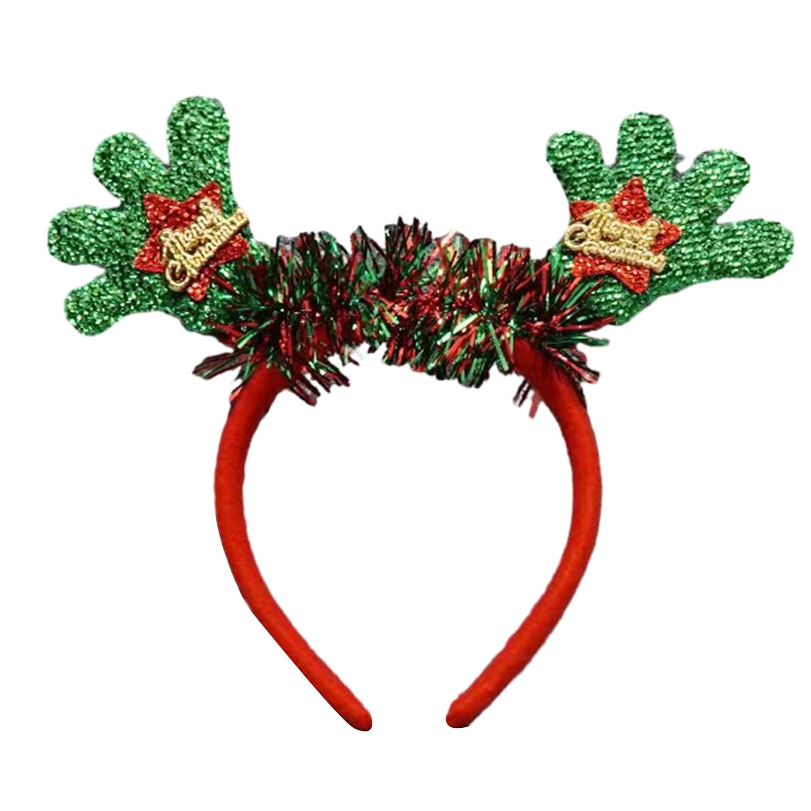 JOERBABU Cerchietto per capelli con renna, da donna, per spettacoli di trucco, per feste di Natale, fotografie, accessori per capelli