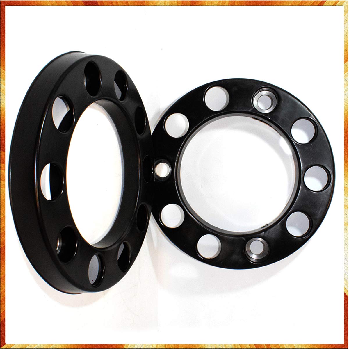4 x Copricerchi da 22,5" in plastica, colore nero