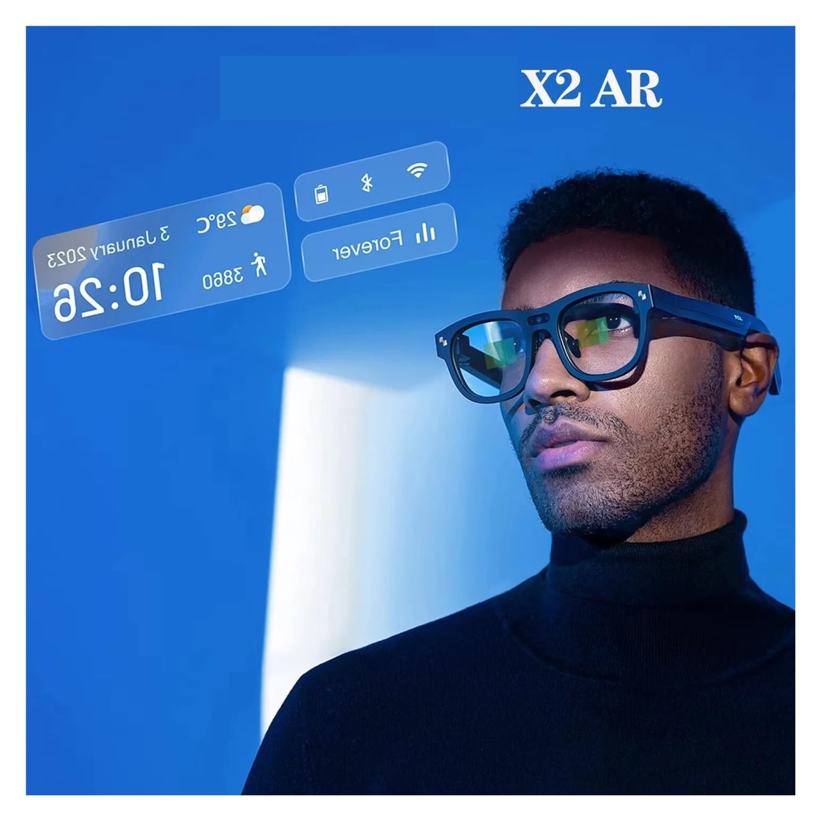 TCL Compatible For RayNeo X2 AR Glasses Binocular Full-color Displays 1080P XR Glasses For Intelligent Translation Real-time Navigation