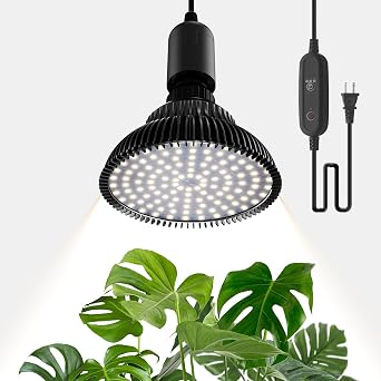 Hanging Grow Lights for Indoor Plants, 25W 5000K, LED Light Bulbs