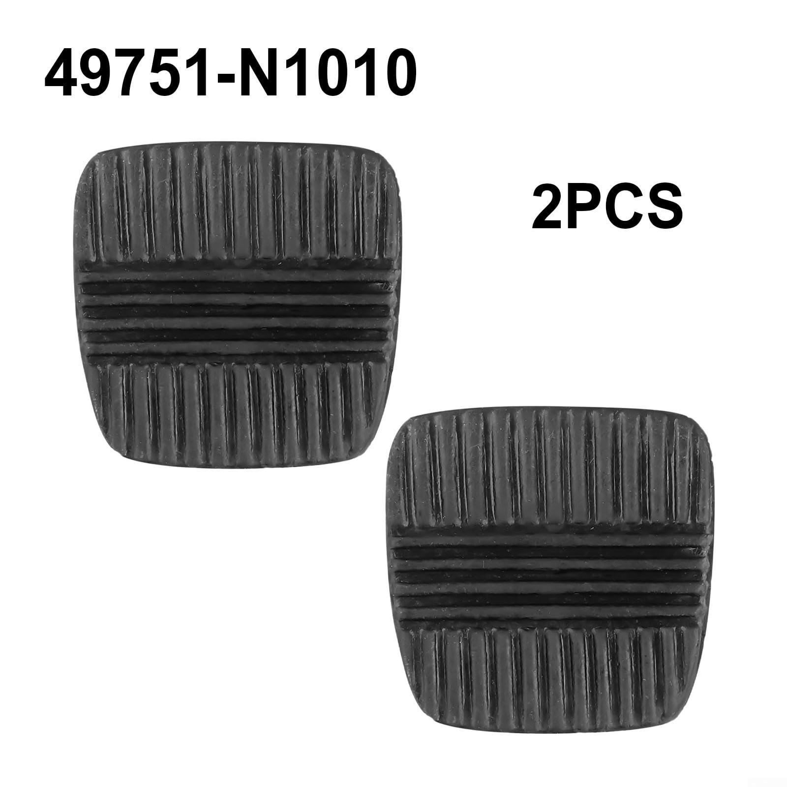 Juego de 2 fundas de goma para pedales de freno y embrague de coche para Nissan Patrol MQ