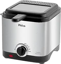 Fritadeira deep fry, Deep fry inox, 1.8L, Preto, 220v, Philco