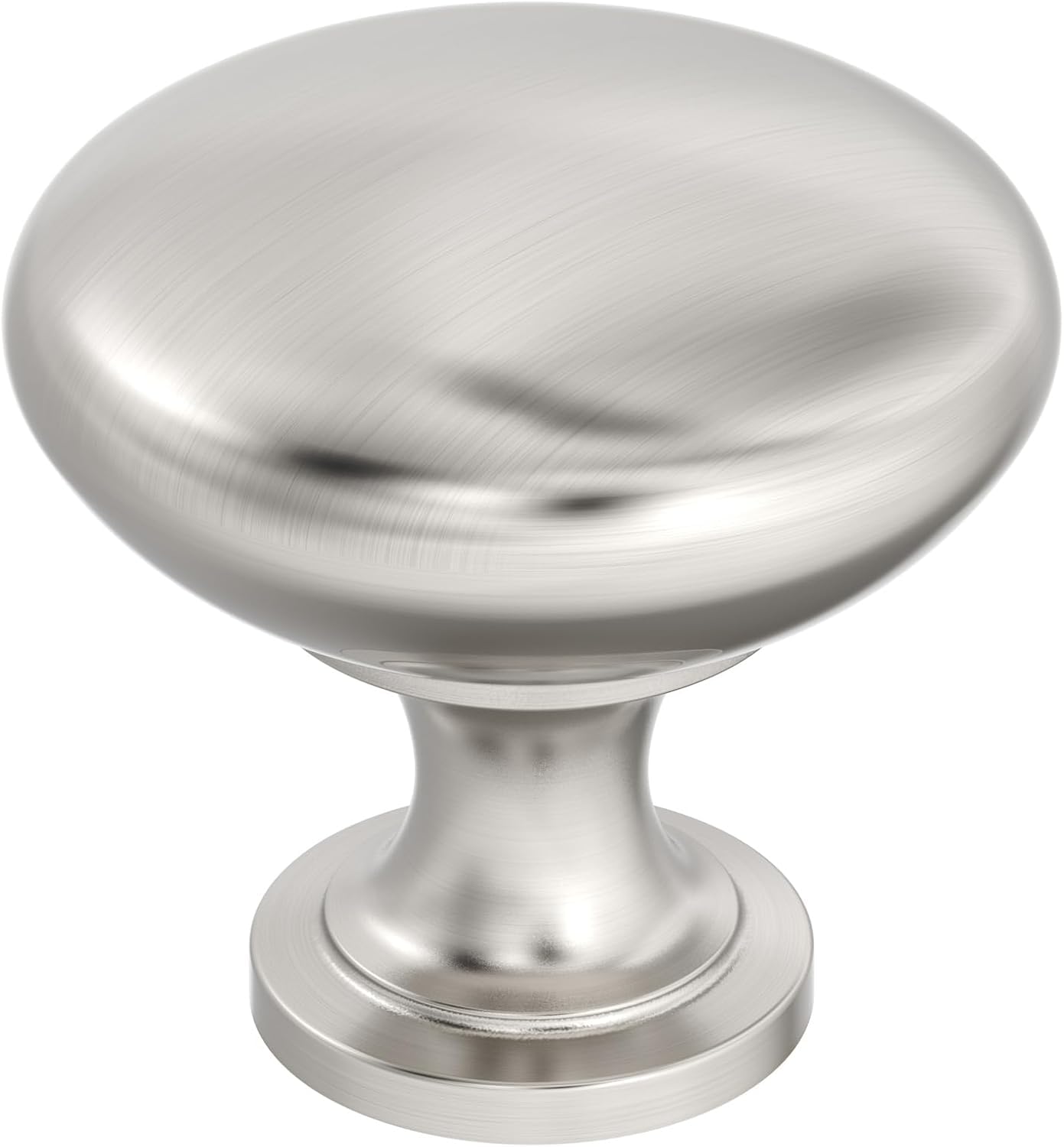 Amerock | Cabinet Knob | Satin Nickel | 1-1/4 inch (32 mm) Diameter | Edona | Drawer Knob | Cabinet Hardware (Pack of 1)