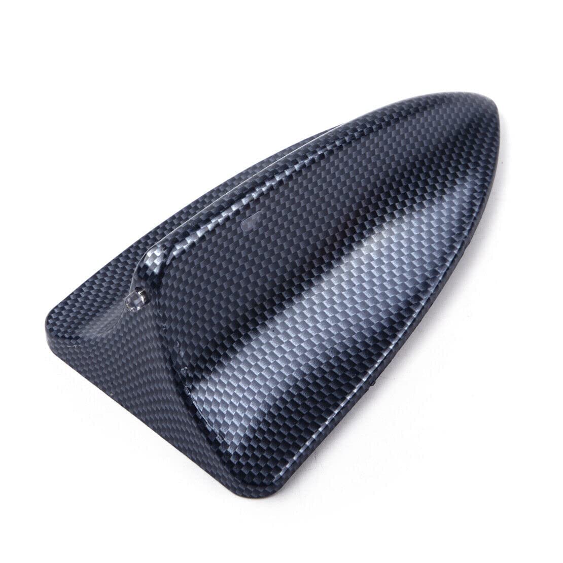 Speedwav Carbon Fiber Auto Car Shark fin Antenna, Universal for All Cars -Shark Fin Roof Antenna FM/AM Signal Receiver Car Antenna (Black)-image-13