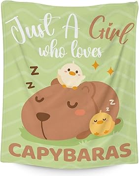 Blanket for Girls - 40"x50" Cute Throw Gifts - Green Soft Fuzzy Blankets for Couch & Sofa