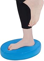 Aiweitey Foam Balance Pad - Stability Trainer Cushion for Yoga, Pilates, Dance, Therapy & Fitness Training (Blue, 12.2x8.3x2.4")
