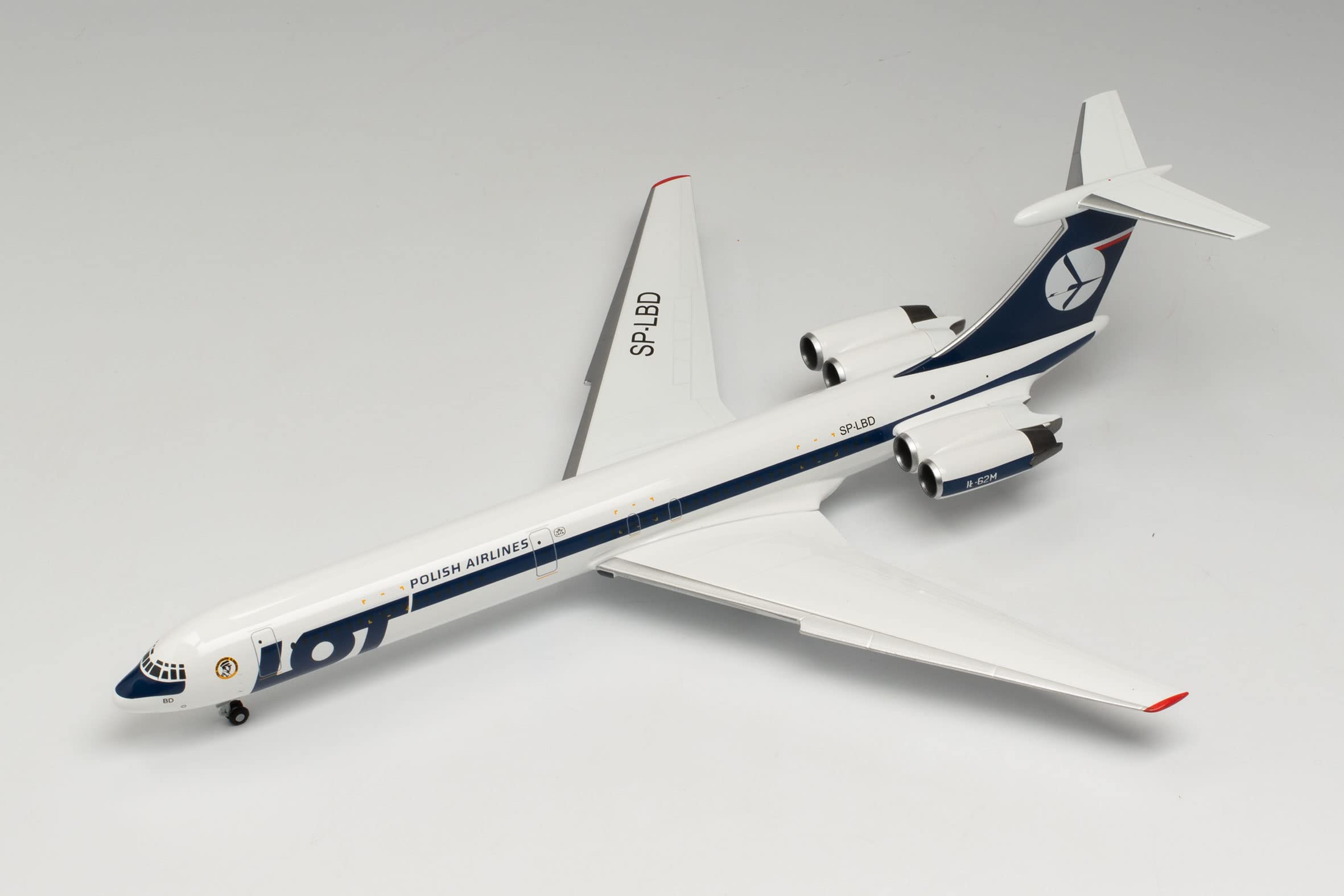 herpa airplane model LOT Polish Airlines Ilyushin IL-62M SP-LBD, scale 1:200, aircraft model for diorama model building - Image 4