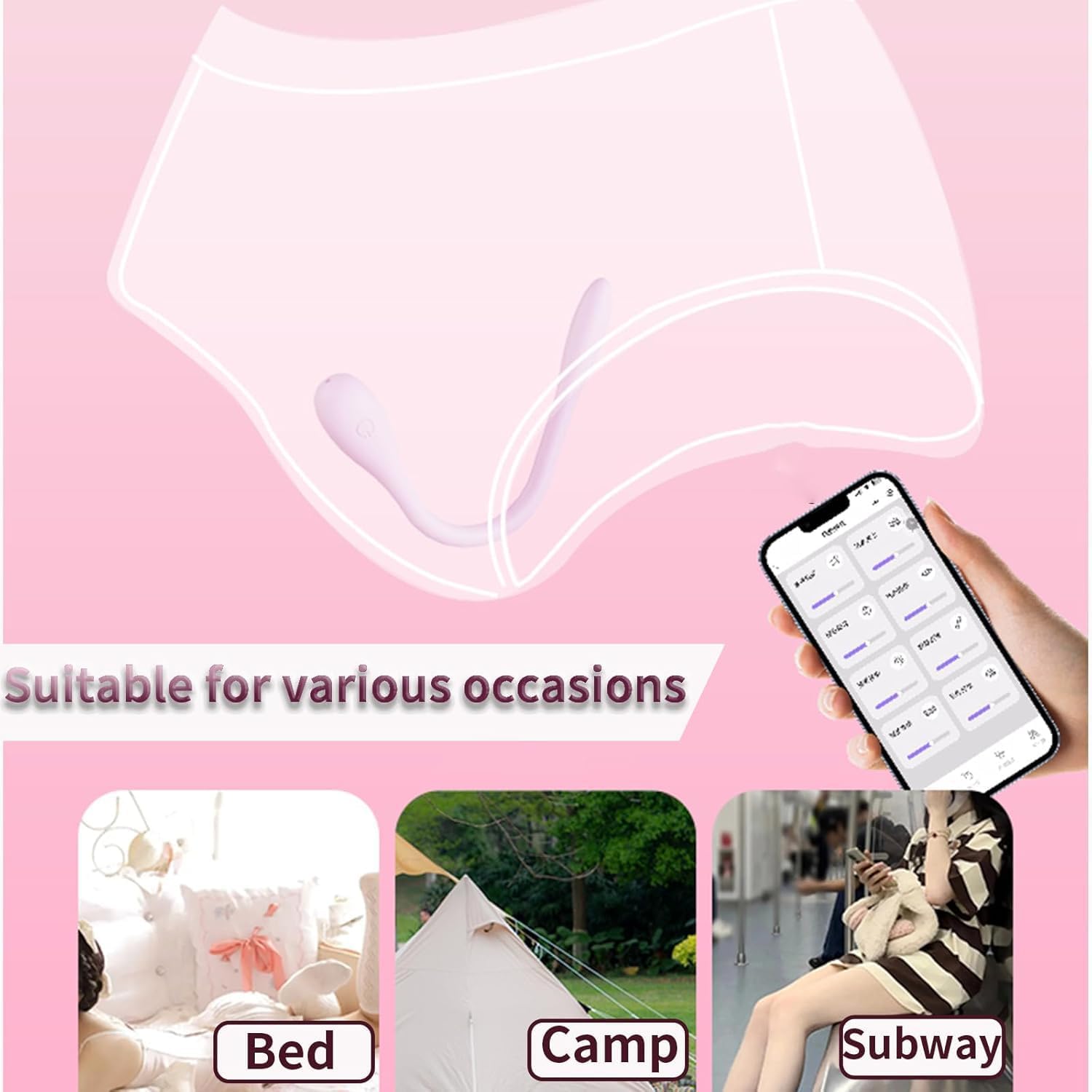 Slim Vibrator Egg with App Control Wearable Mini Sex Toy for Women