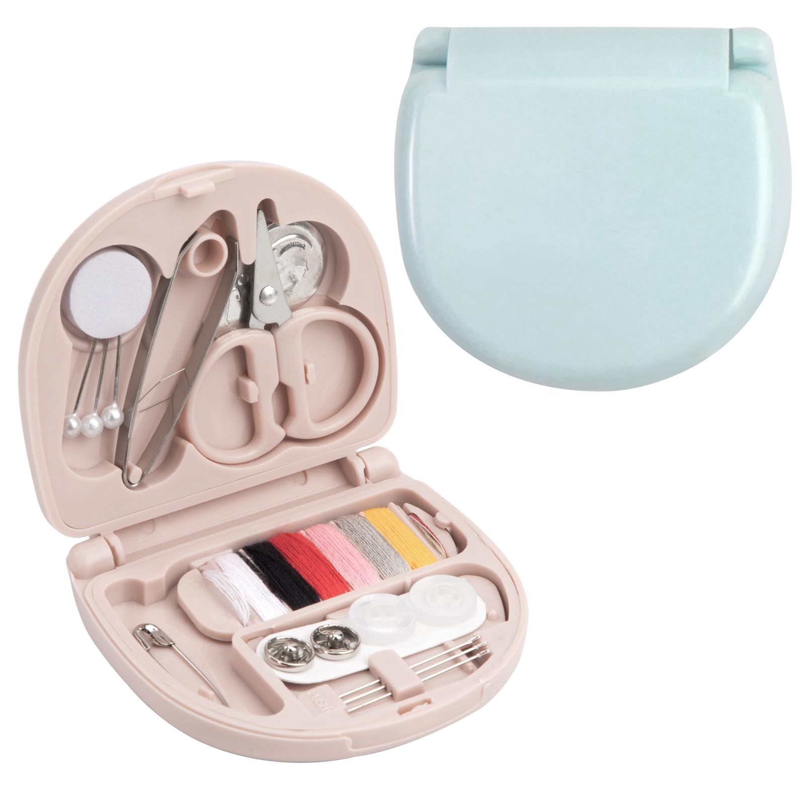 3 Mini Kit Da Cucito A Forma Di Cuore - Set Di Emergenza Per Viaggi - Foto 5