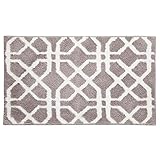 InterDesign Microfiber Trellis Rug, 34 x 21