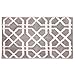 InterDesign Microfiber Trellis Rug, 34 x 21", Stone/White