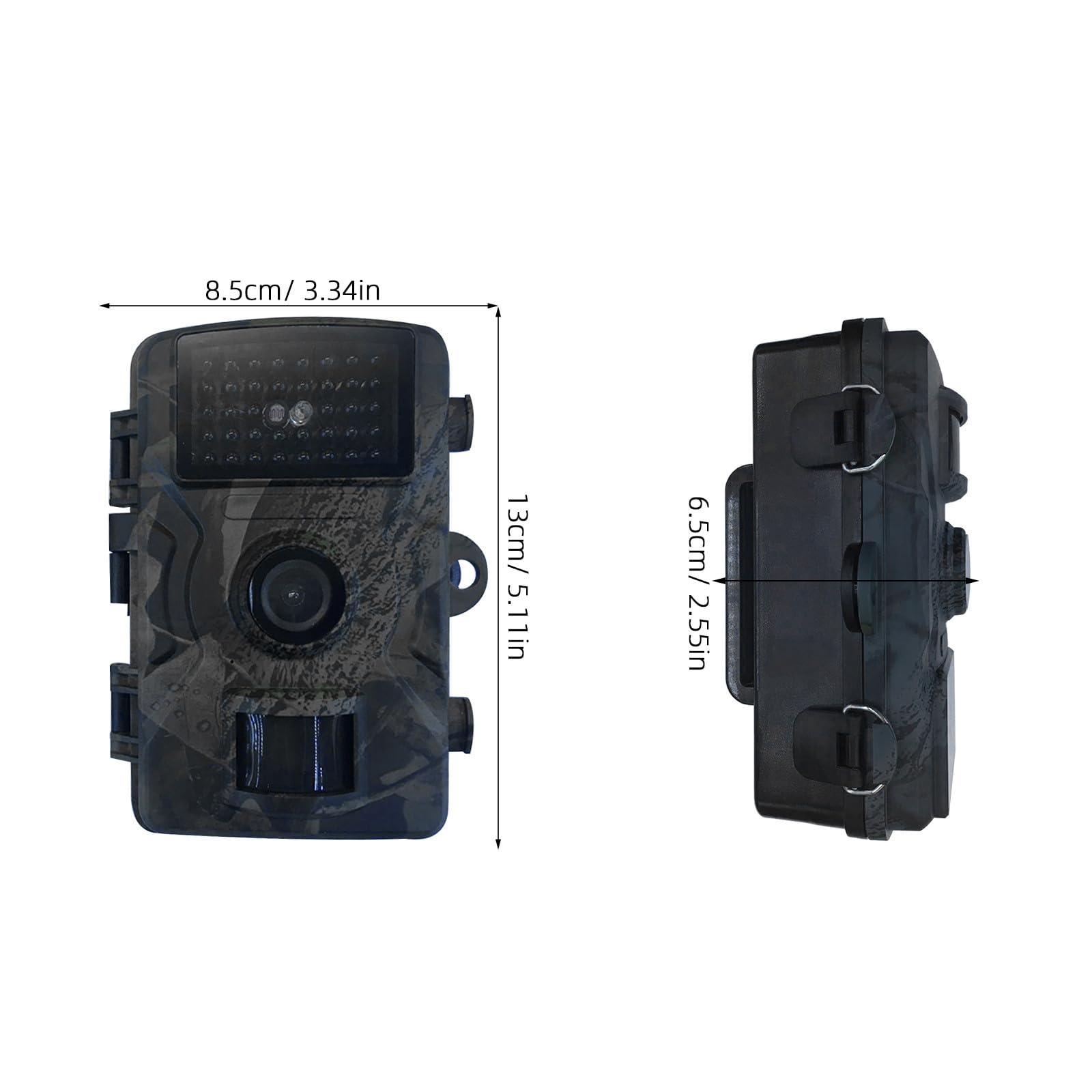 TOYANDONA Cámara de Caza Nocturna y Sensor de Movimiento 1080p Pantalla de 2 Pulgadas para Monitoreo de Animales y Exteriores