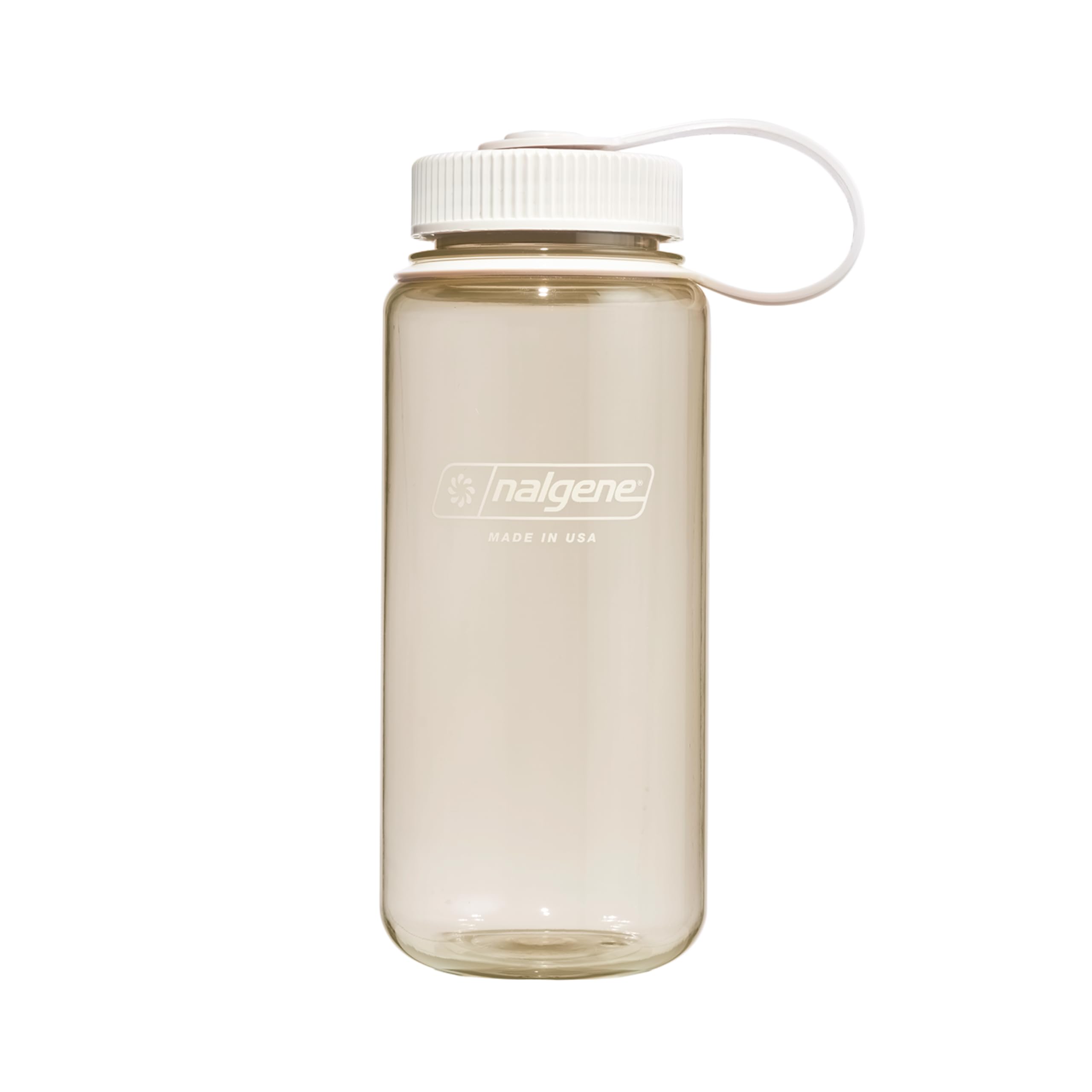 Nalgene Sustain Tritan BPA-freie Wasserflasche aus 50% Kunststoffabfällen, 473 ml, breite Öffnung, Baumwolle [Farbe kann variieren]