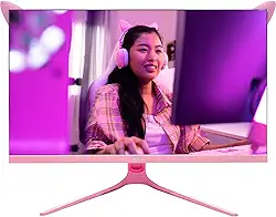 Monitor Gamer Led Rosa 27" 100hz 1ms Full HD (1920x1080) FreeSync G-Sync HDMI/VGA Para Jogos e Entretenimento