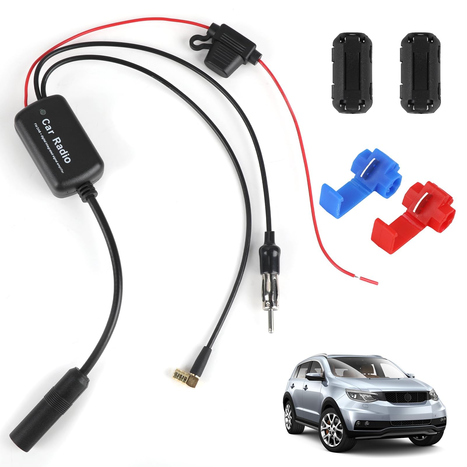 Splitter Antenna Attivo Per Radio AM/FM E DAB/DAB+ - Con Connettori Fakra, Per Auto O Interni - Foto 5