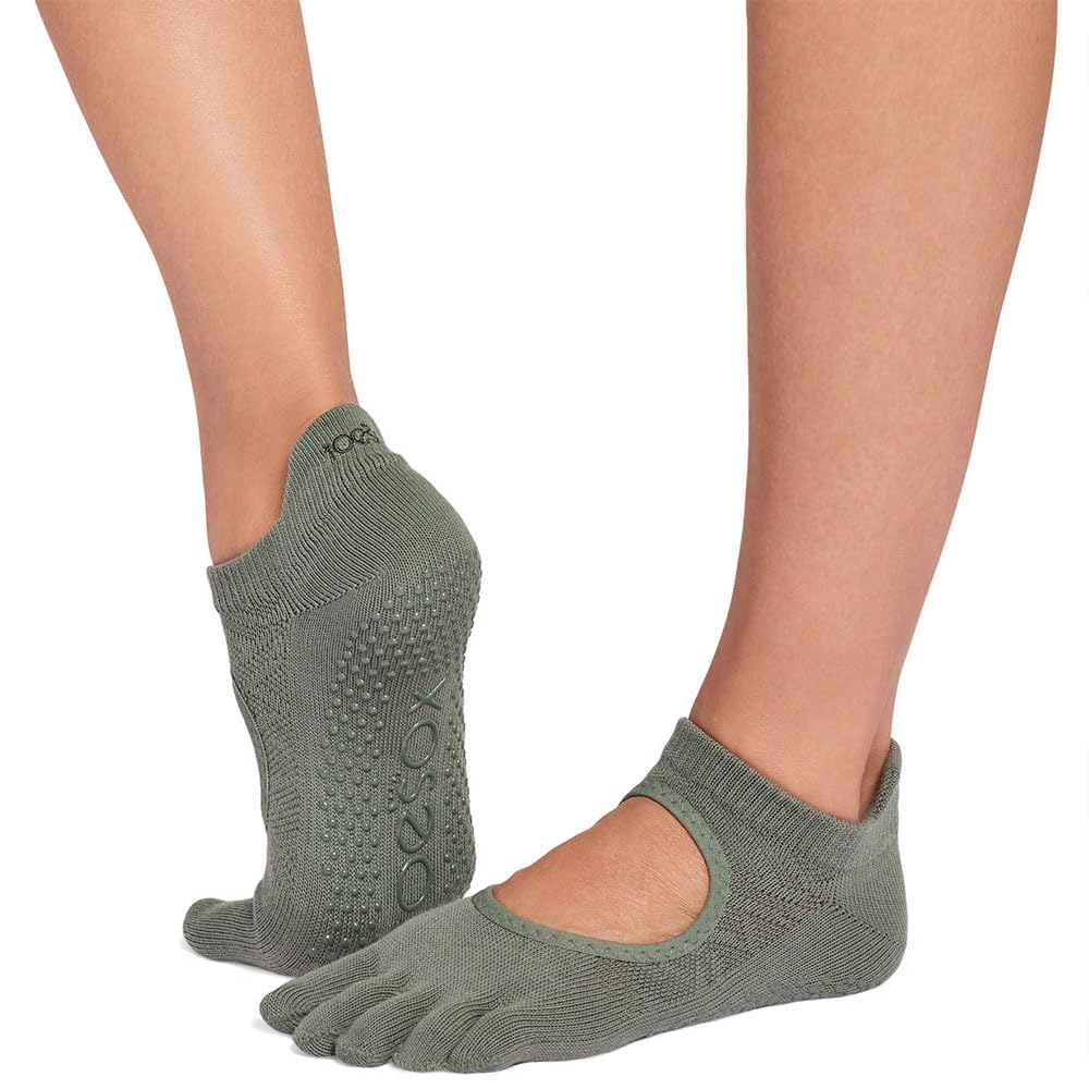 Toesox Full Toe Bellarina Pilates Grip Socks EU 39-42 1/2
