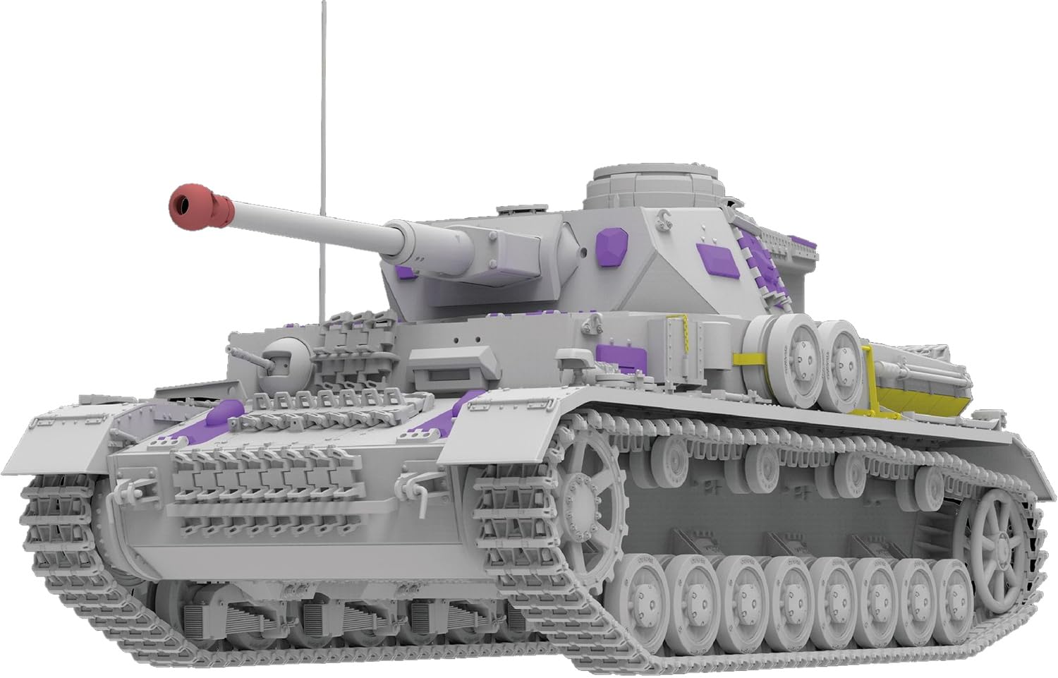 Ryfield Model 1/35 IV F2/G with movable fastening strap, plastic model RFM5143 (tank)