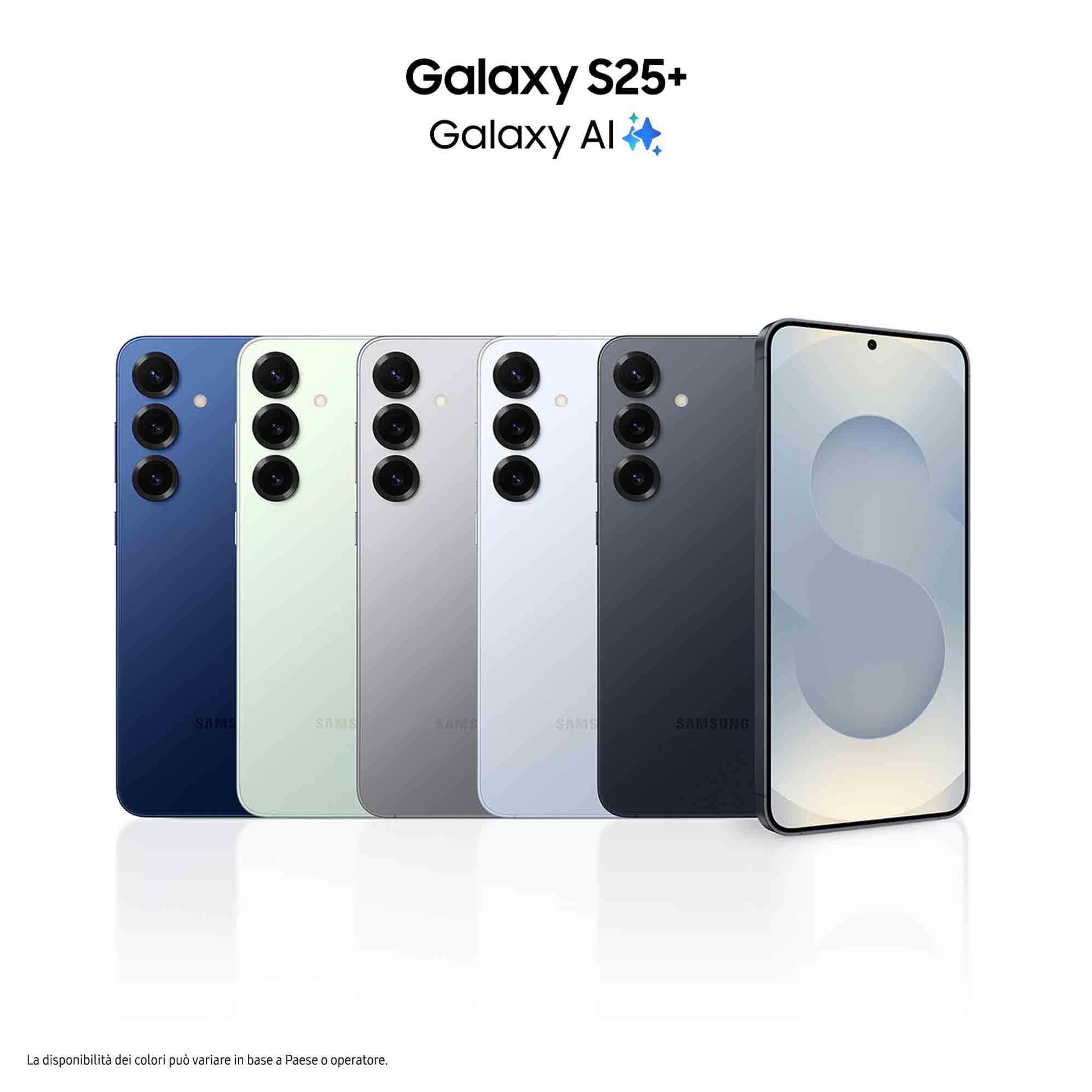 Samsung Galaxy S25+ Smartphone AI, 3 anni di Garanzia del produttore, Display 6.7'' QHD+ Dynamic AMOLED 2X, Fotocamera 50MP, RAM 12GB, 256GB, 4.900 mAh, Silver shadow [Versione italiana]