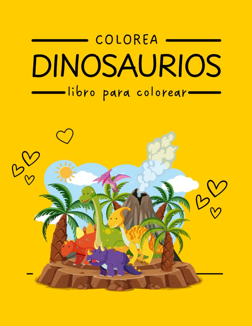 Colorea Dinosaurios: Libro para colorear