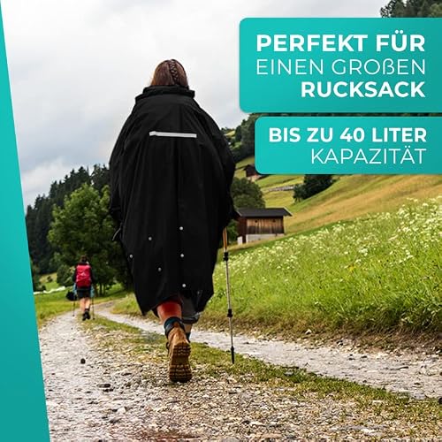 Wasserdichter Regenponcho für Damen und Herren von Berekett