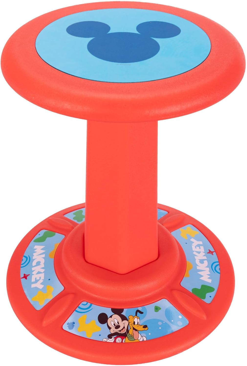 JAKKS Pacific Kid's Mickey Mouse Wiggle Stool Wobble Stools for Seating - Active Learning Stool for Kids, Sitting Balance Chair, Kids Stand Up Stool, Seating Wobble Chair