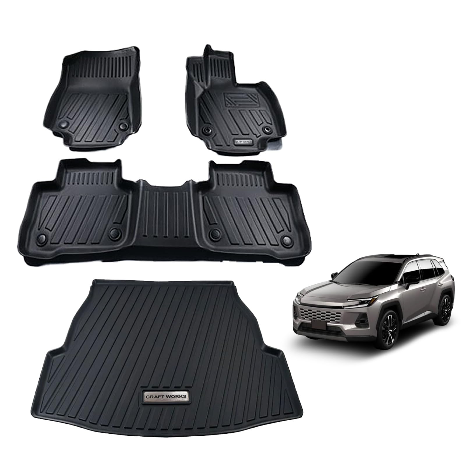 Amazon | [自動車整備士監修] クラフトワークス 新型 RAV4 60系 マット