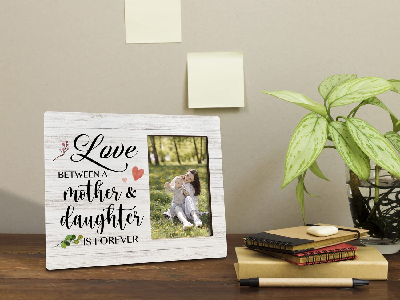 Bilderrahmen 'Mum And Daughter' Gravierter Holzrahmen Mit Spruch, Geschenk Für Muttertag Oder Geburtstag - Persönlich & Herzlich