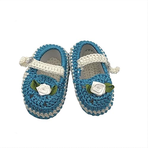 Aparnas collection born baby crochet woollen girl booties6-12month born baby girl shoes fancy socks for new born boy newborn booties teddy shoes cartoon booties Booties (Toe to Heel Length - 12 cm, )