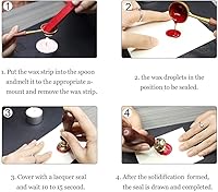 Vista 9 de PH PandaHall Sello de cera de brújula, sello retro vintage para adornar sobres, invitaciones de boda, embalaje de regalo