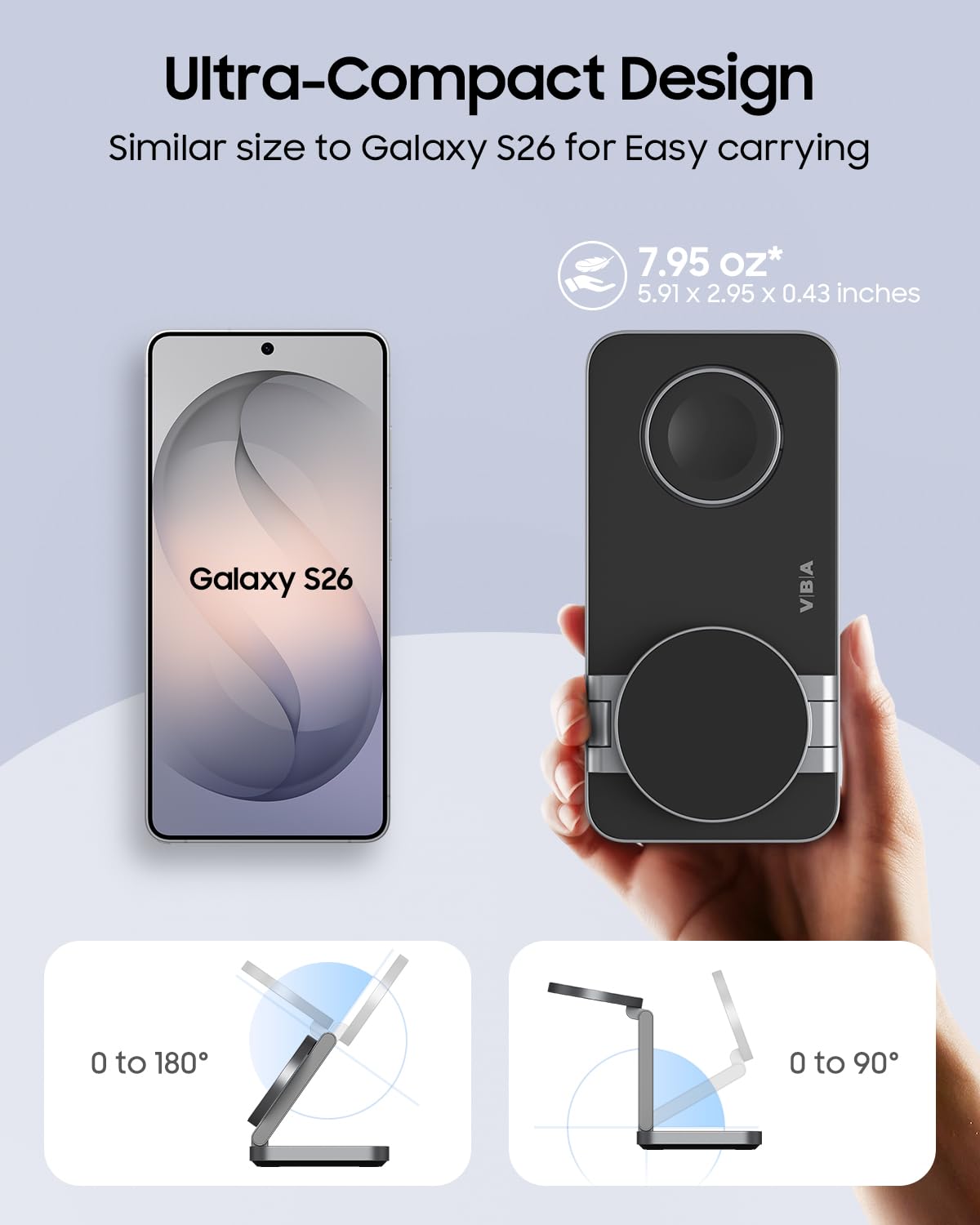 Cargador inalámbrico magnético 3 en 1 para Samsung Galaxy, estación de carga rápida plegable para MagSafe Samsung Galaxy S26 Ultra S25 S24 Z Fold Flip 8 Watch 8 7 Buds 4 3 Pro, no para Samsung Watch 9