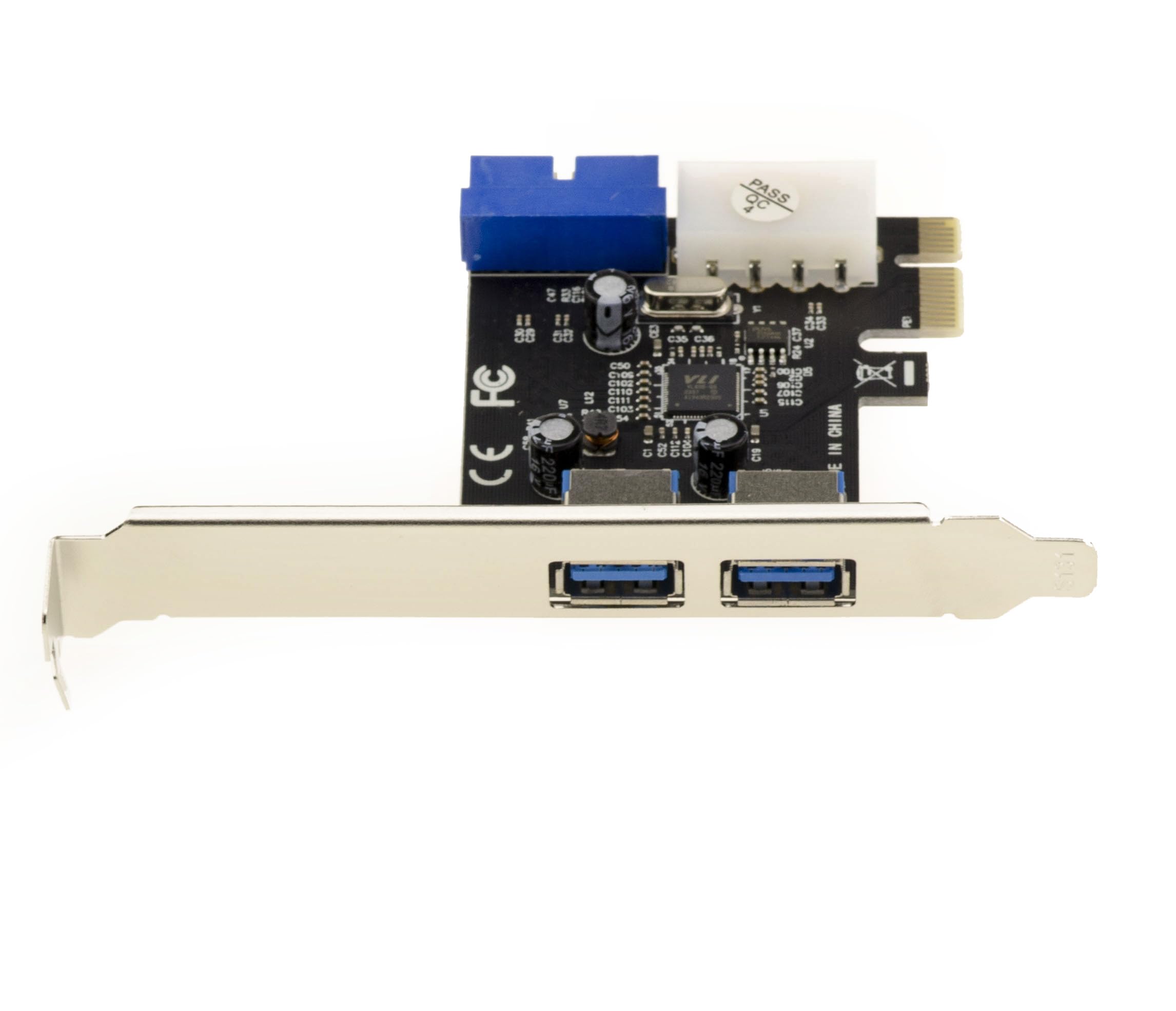 HOXIBSL - Cable de extensión USB 3.0, 5.8 pulgadas, 19/20 pines, 1 a 2 Y, compatible con
