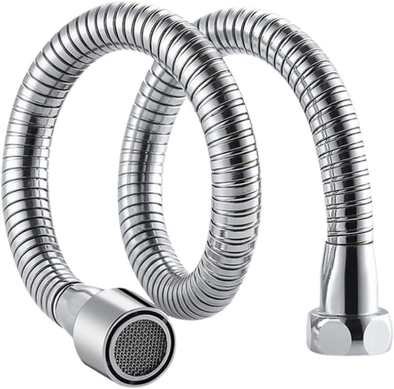 1PCS Stainless Steel Kitchen Faucet Extender Nozzle Aerator Bendable Home Kitchen Supplies Water Pipes Faucet Extension Pipe(13cm)