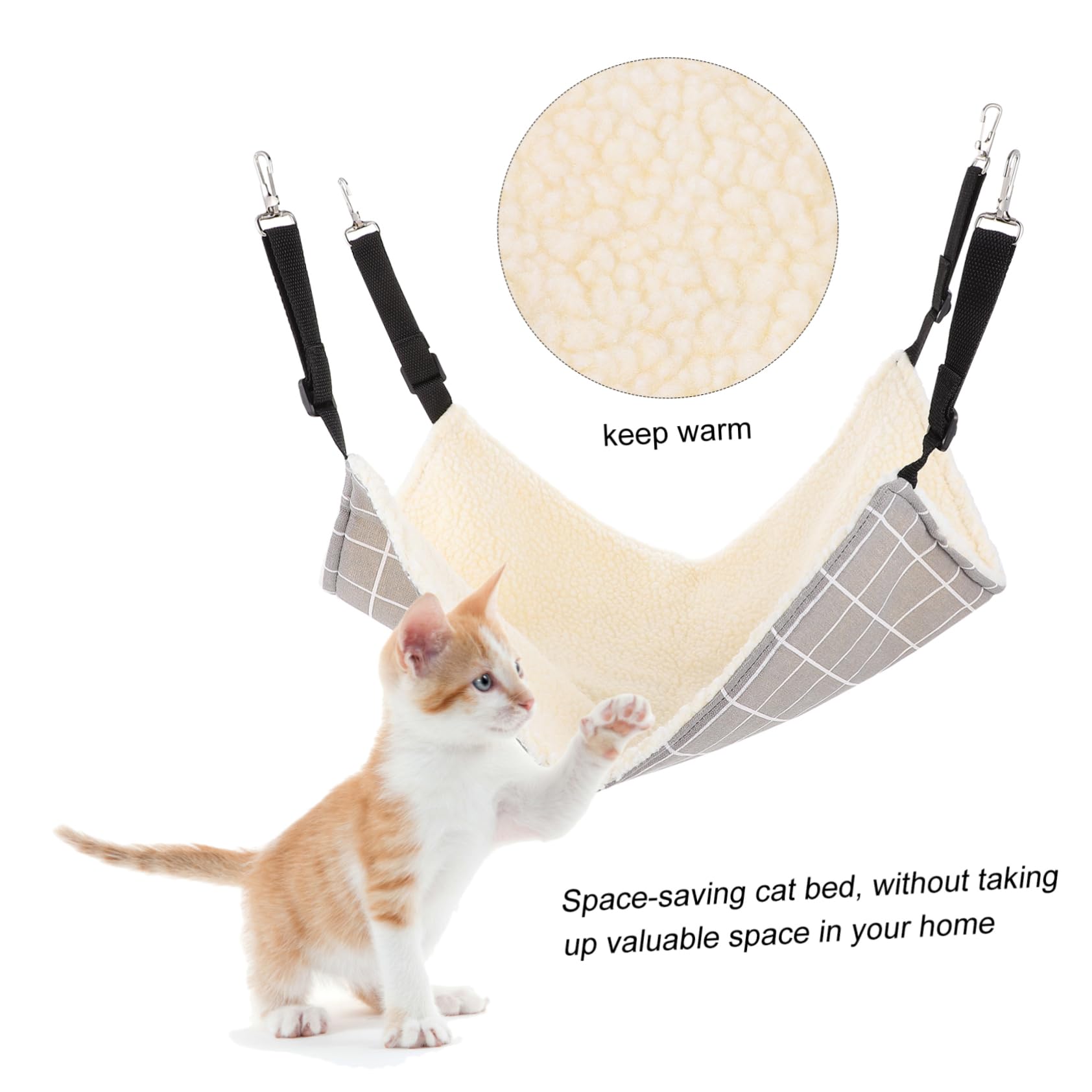 SUPVOX 2 Pezzi Di Cuccia Calda Per Gatti Amaca Sospesa Per Animali Domestici Per Gatti E Cani Da Calore Facile Da Installare