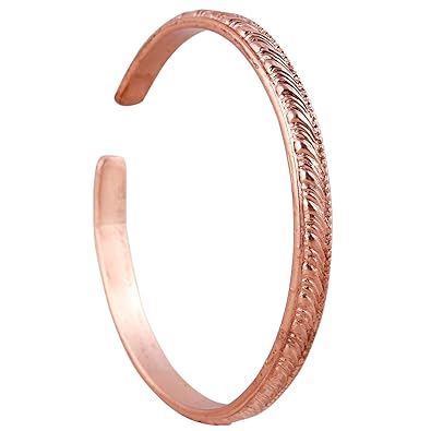 Bona fide pure copper thick bracelet kada designer hand crafted pure copper bracelet adjustable size for both men and women