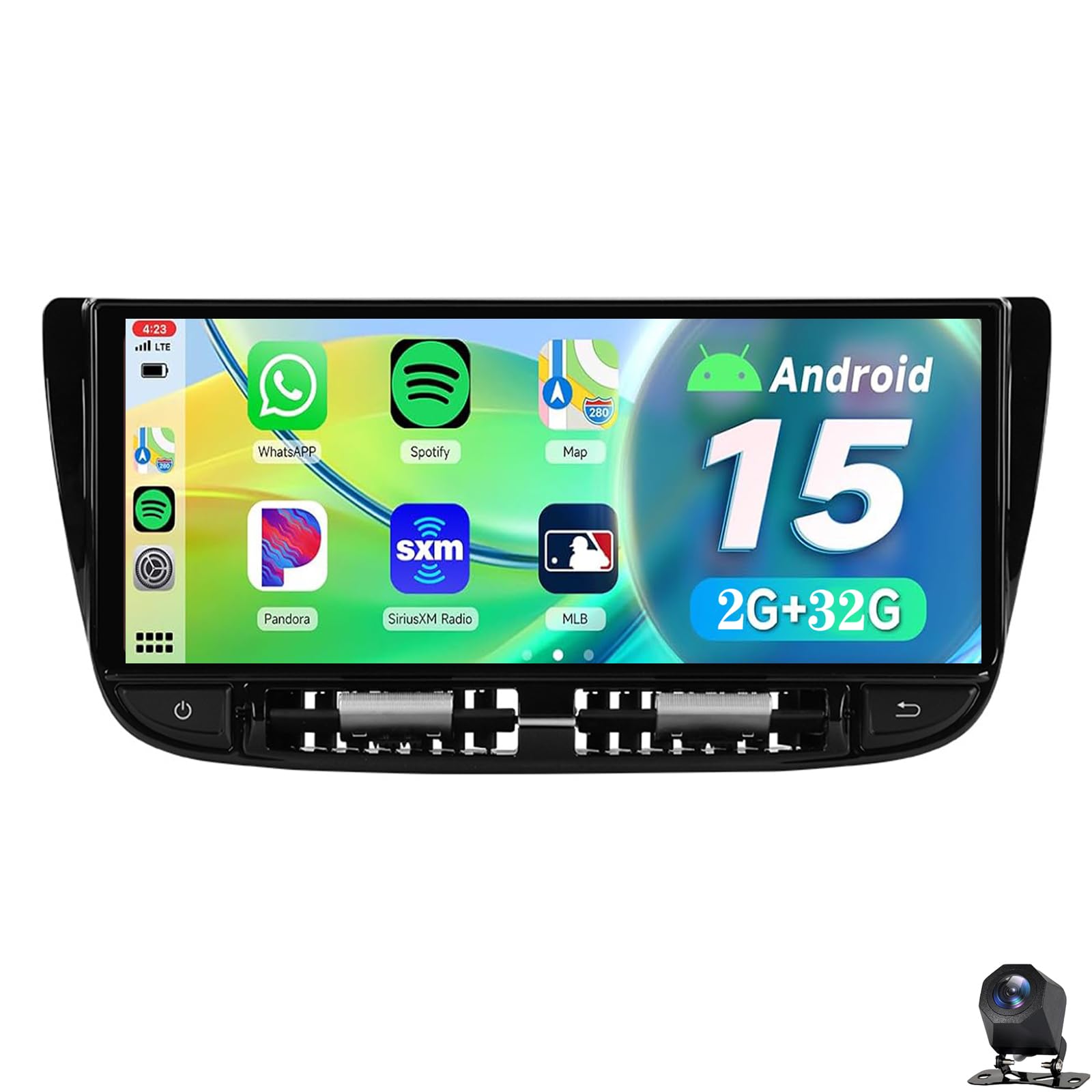 Car Radio for Porsche Panamera 2014-2017 Stereo 12.3 Inch Touch Screen Head Unit Support Wireless Carplay Android Auto SWC DSP RDS 5G WiFi FM AM Multimedia Player GPS Navigation(Color:8CORE 4+32G)