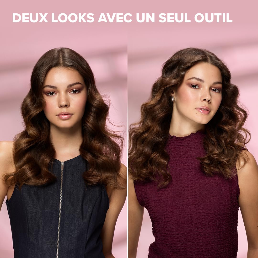 Bellissima – Fer À Boucler Ricci Curl HD – Rotation Automatique Double Sens – Boucles, Ondulations – Ion Ceramic Anti-Frisottis – 3 Températures, Répartition Chaleur – Cheveux Brillants Longue Tenue