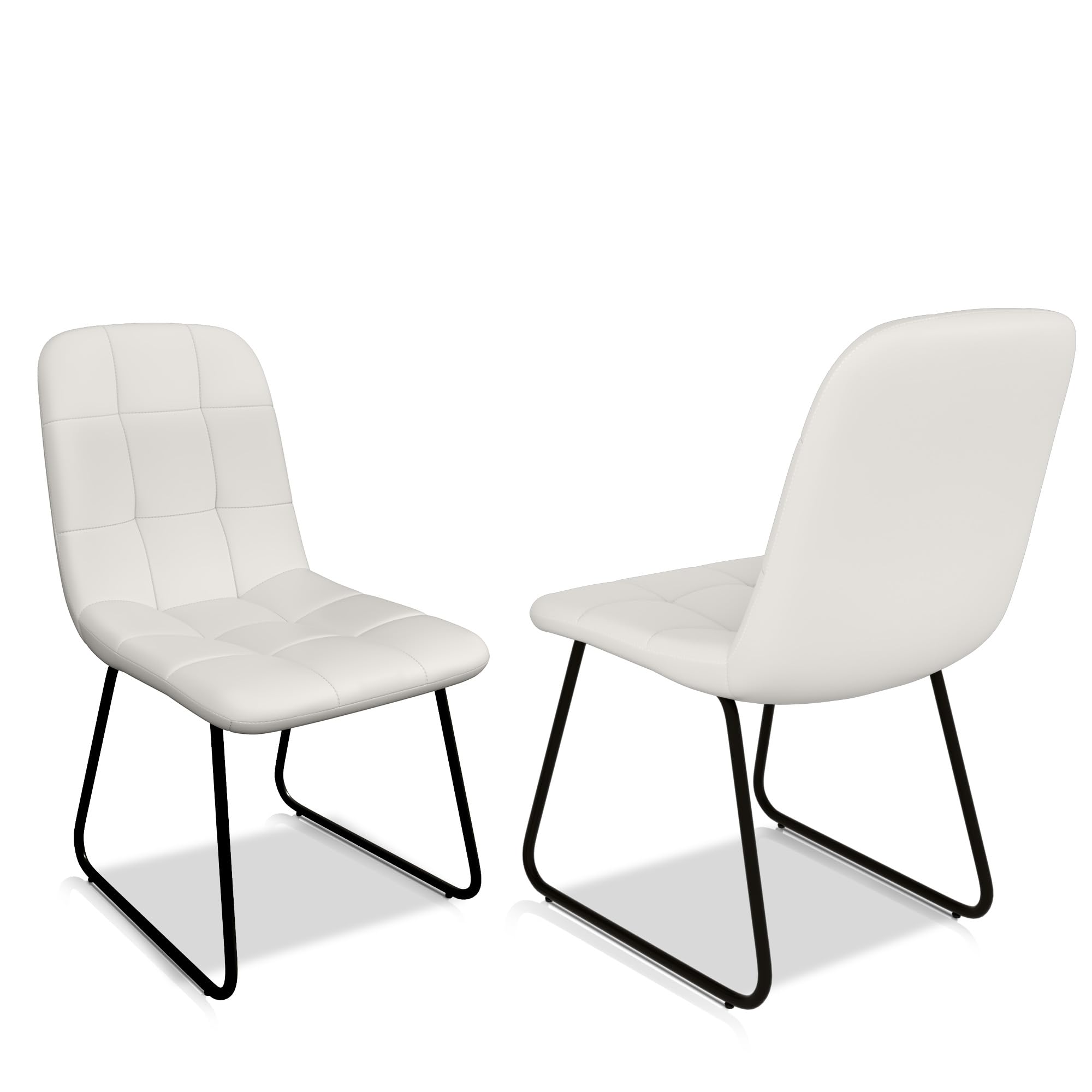 JIEXI Dining Chairs Upholstered Dining Chair Set Dining Room, Kitchen, Dining Table Chair, Living Room, Design, With Backrest Metal Legs