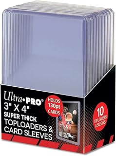 Ultra Pro 3 X 4 Super Thick 130PT Toploader with Thick Card Sleeves 10ct, Multi-Coloured,15281