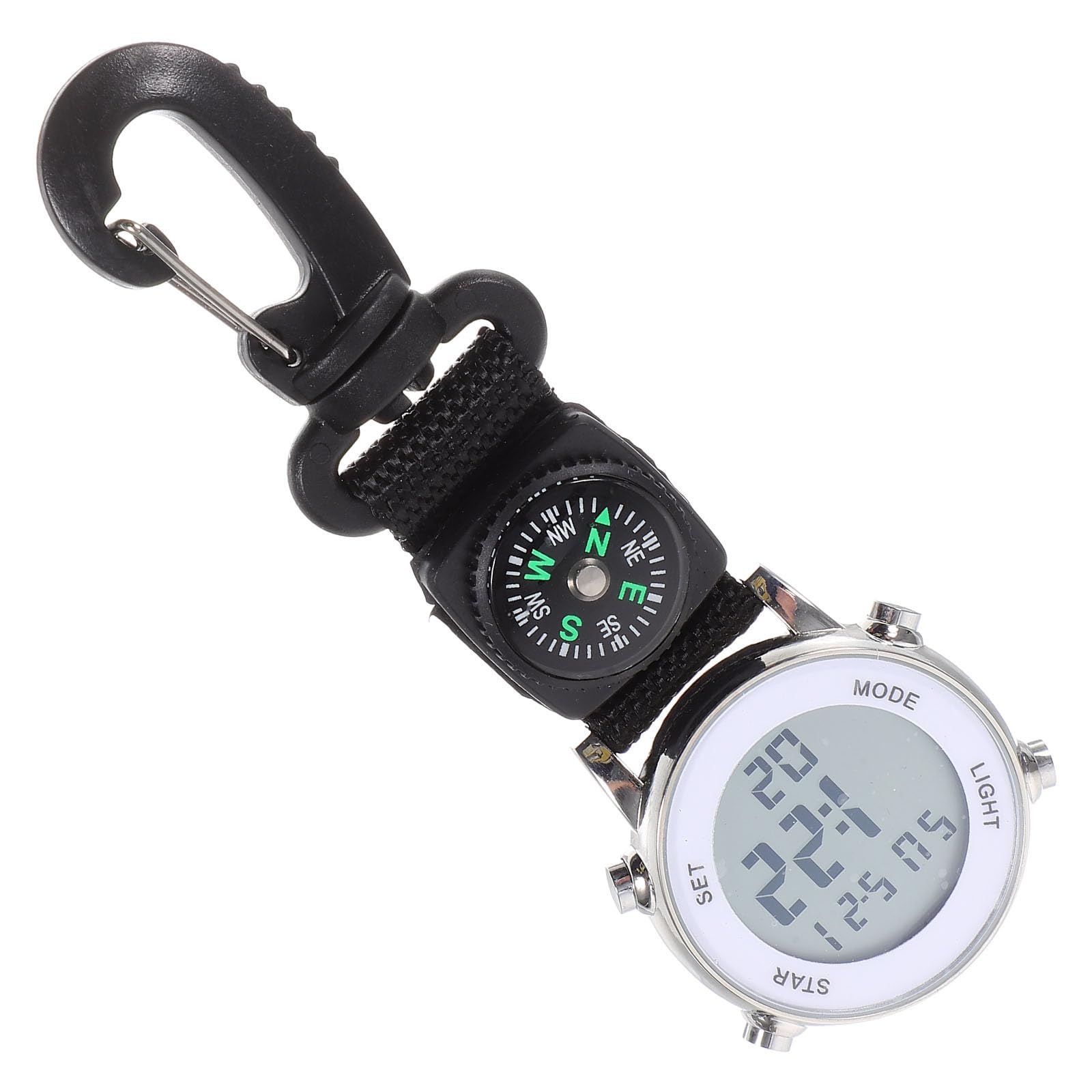 Reloj de bolsillo con clip de nylon resistente a rayaduras para evitar golpes en el uniforme 8