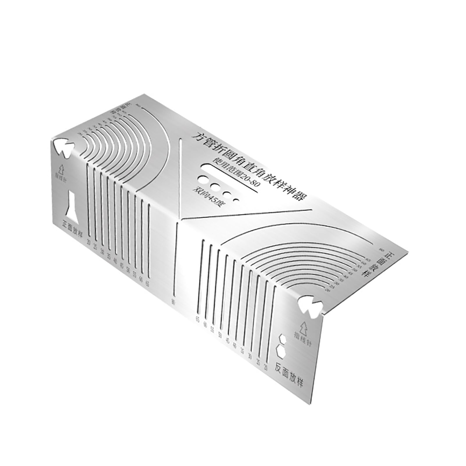 Apglsxy 20T80 Stainless Scriber Multifunction Marking Tool Marking Ruler Angles & Tool Drawing For Metalworking Stainless Steel Ruler