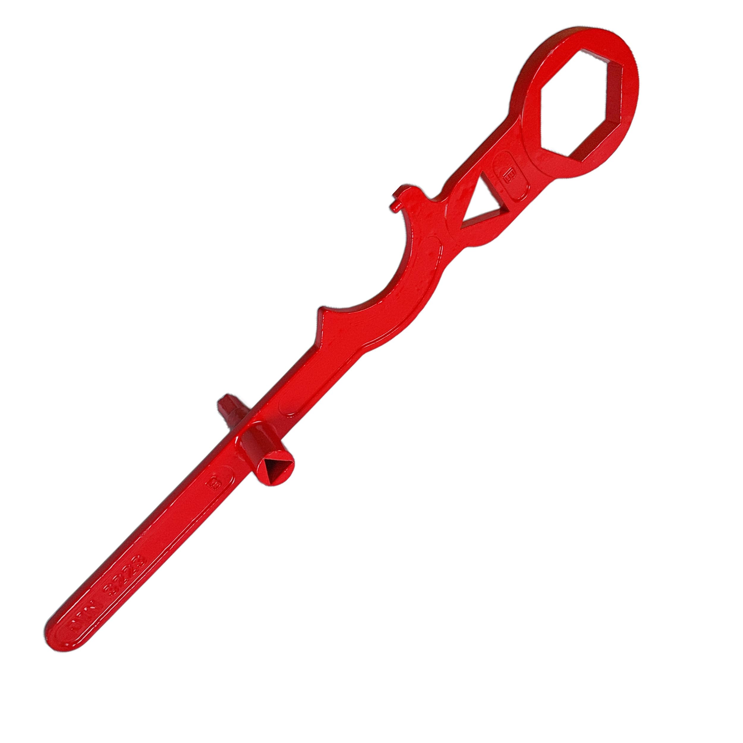 Llave de boca de hidrante tipo B DIN 3223 para inundación de bomberos, llave triangular, hexagonal, Storz | Boca de incendios, llave de bomberos, triangular, hexagonal, Storz