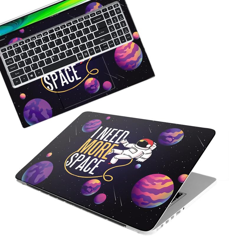 Space D11 World Full Body Vinyl Laptop Skin/Sticker/Cover Upto 15.6 Inches Laptops Laminated-Removable-HD Quality Compatible for Hp-Dell-Sony-Lenovo-Asus etc.(15×10 Inches)