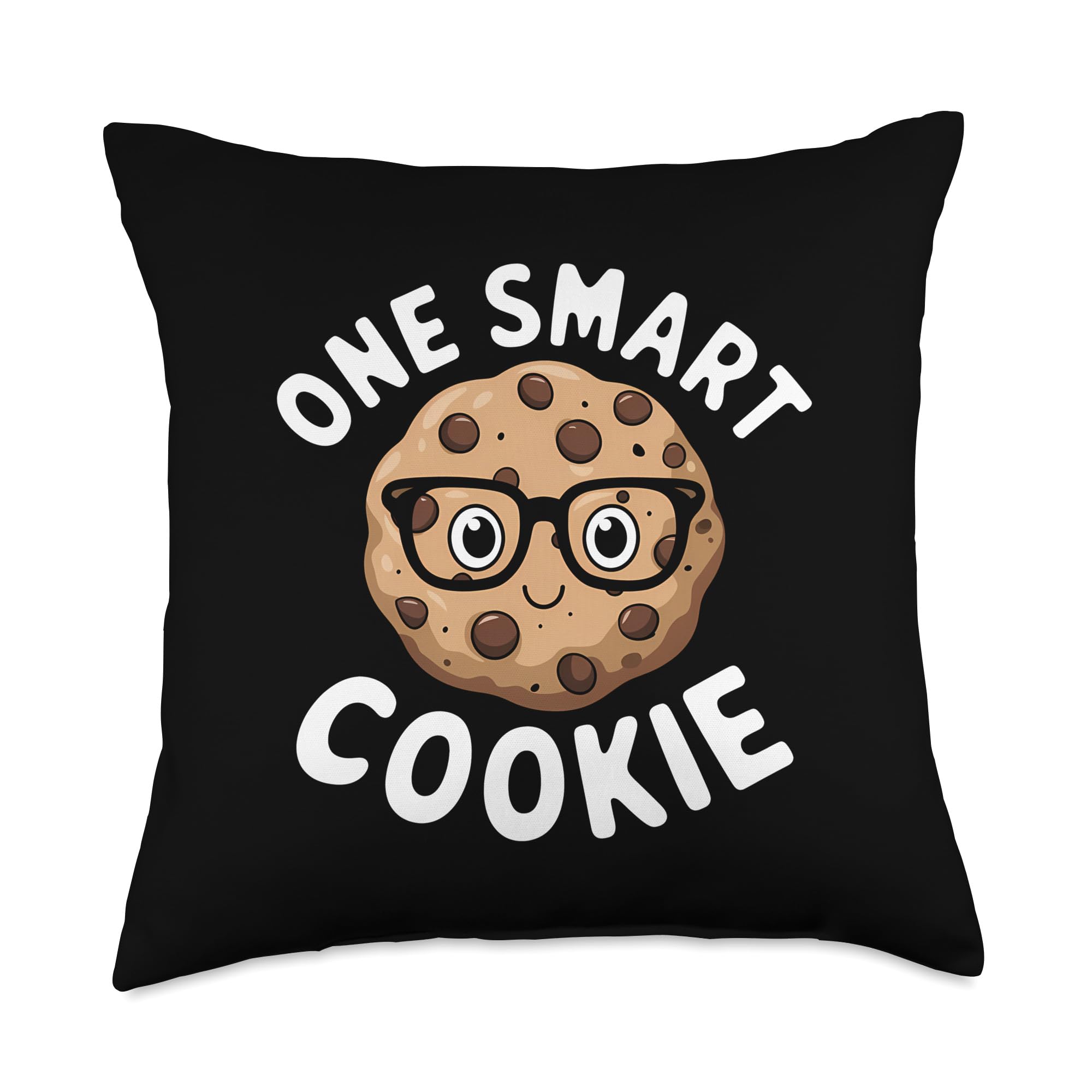 One Smart Cookie Funny Chocolate Chip Cookie Throw Pillow