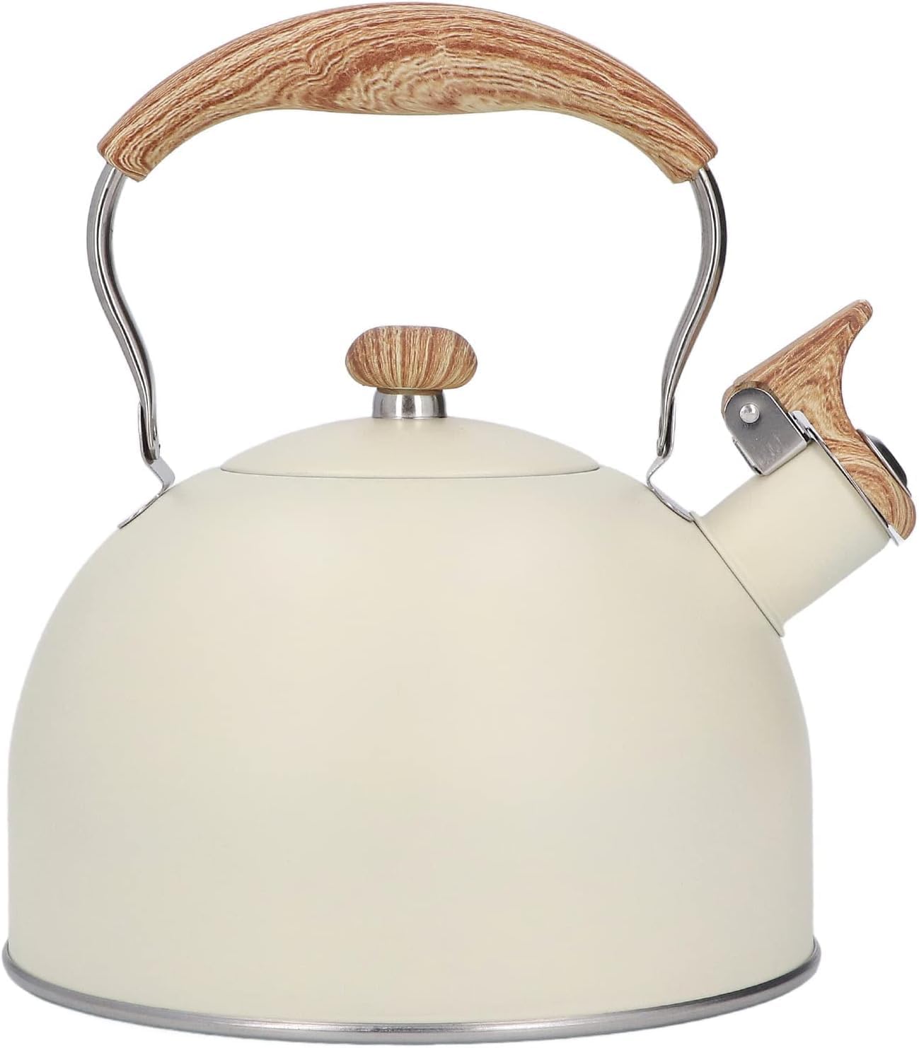 Whistling Kettle, Stainless Steel Tea Kettle 2.5 L, Whistling Teapot, Ergonomic Handle Teapot, Suitable For Induction and Gas