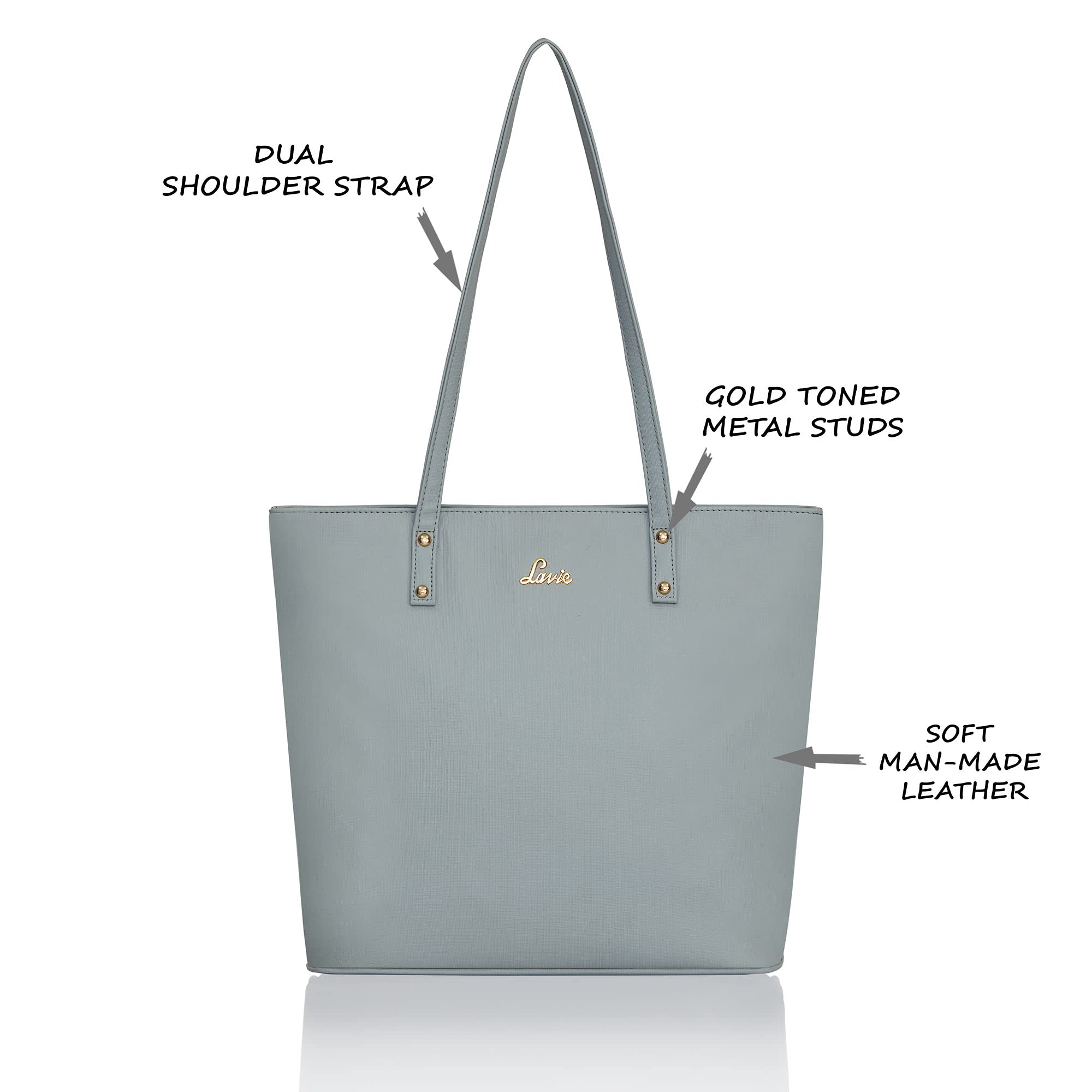 Lavie Pavo Women's Tote Bag (Grey) 1