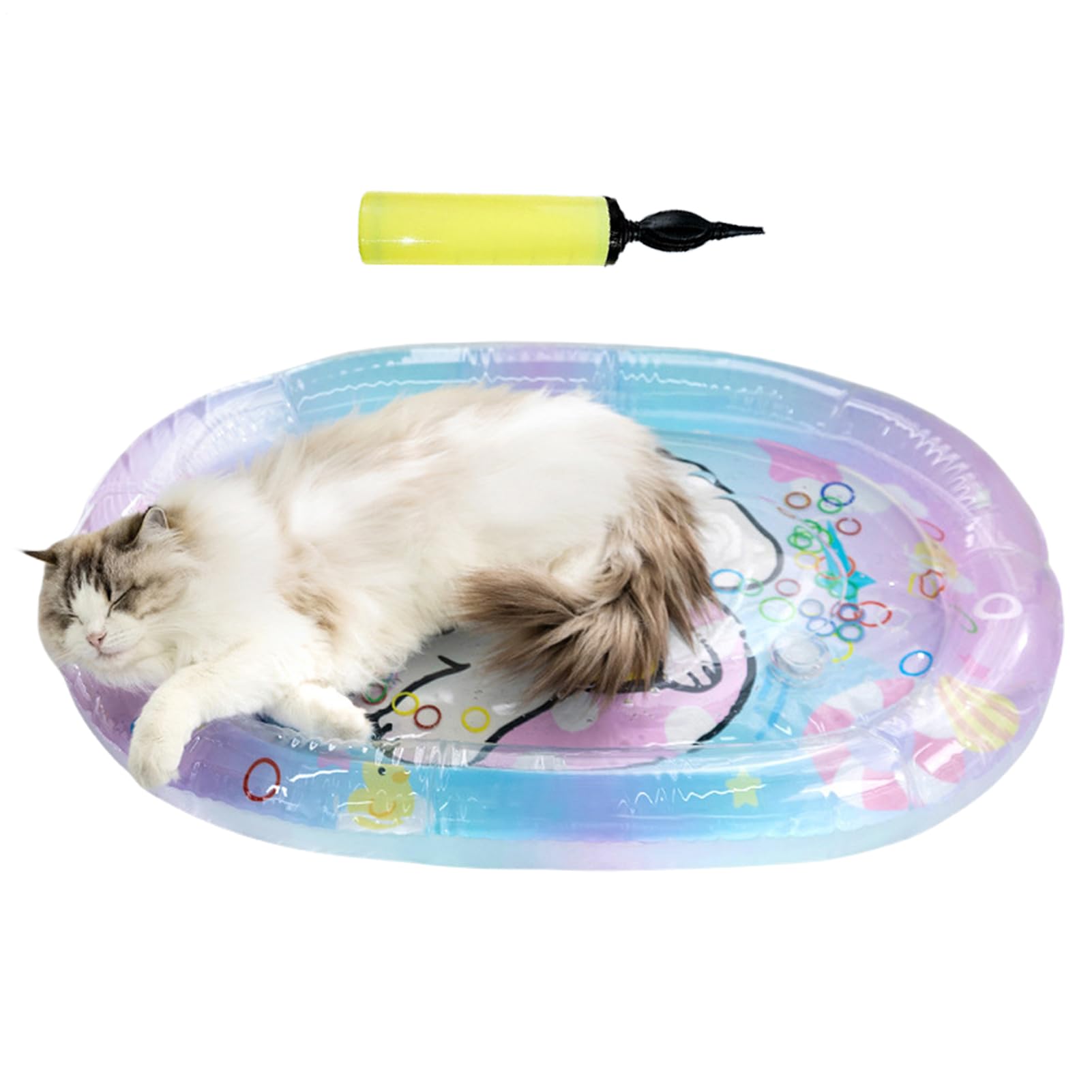Tapis d'eau pour chat sensoriel tapis rafraîchissant avec pompe