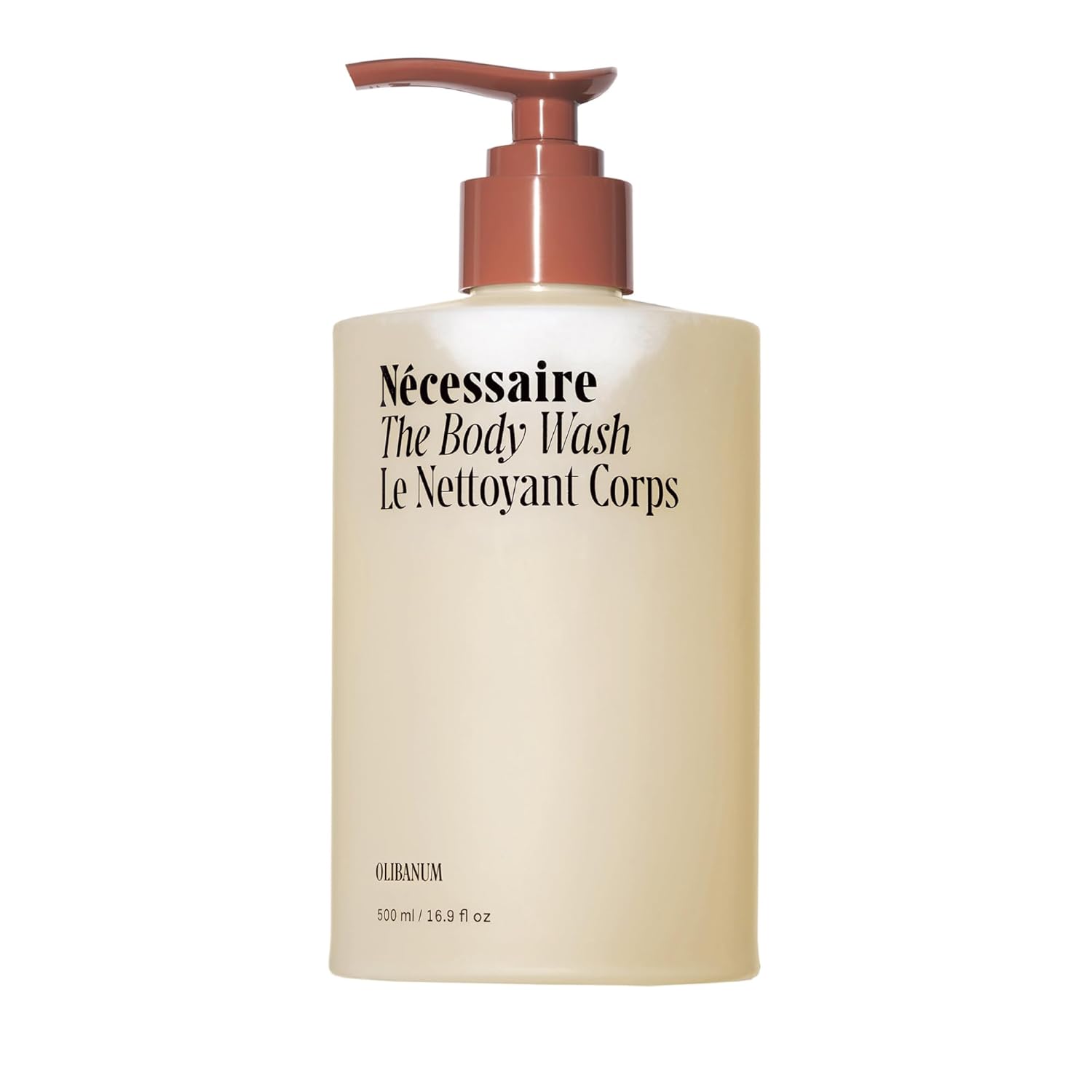 Nécessaire The Body Wash Olibanum - Multi-Oil Shower Gel Body Wash for Women + Men. Non-Comedogenic + Hypoallergenic for Sensitive Skin with Niacinamide. 500ml/16.9 fl oz