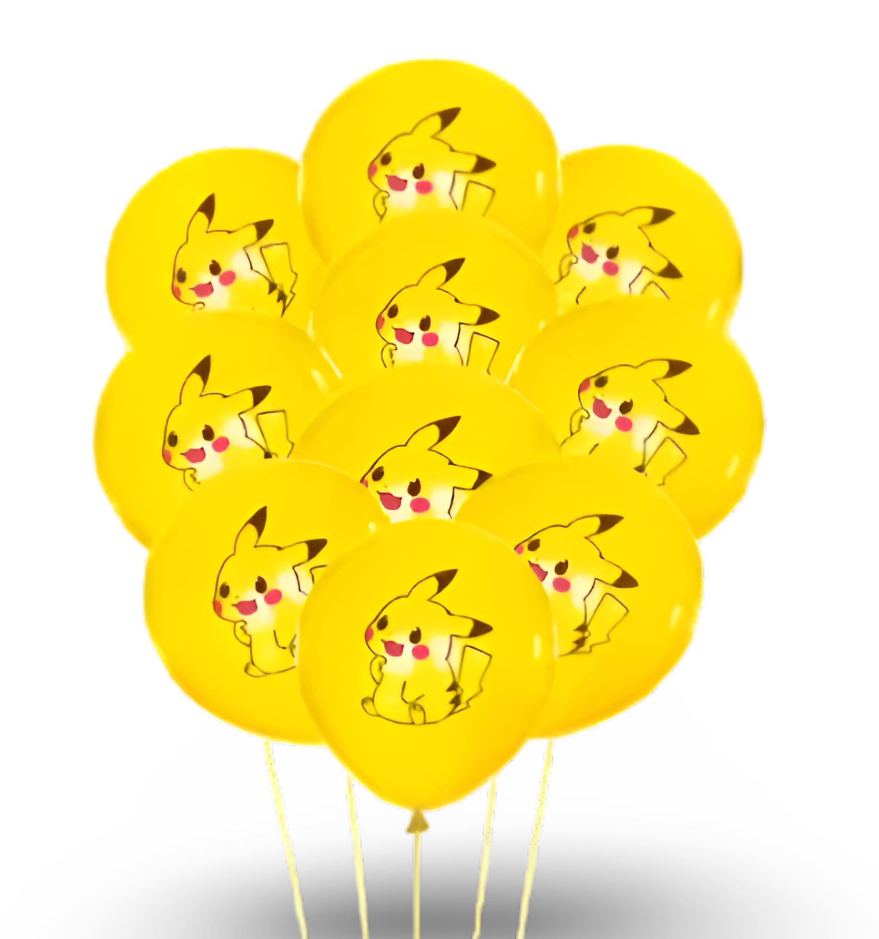 Pokémon Party Supplies | 15+ Years | 10 x Balloons | Pikachu (Style 3) — image 1